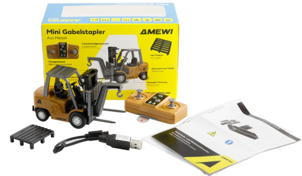 22715 Mini Gabelstapler aus Metall 8-Kanal 1:64 RTR